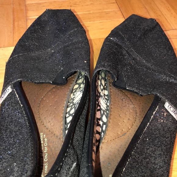 TOMS womens sparkly black - Picture 4 of 8